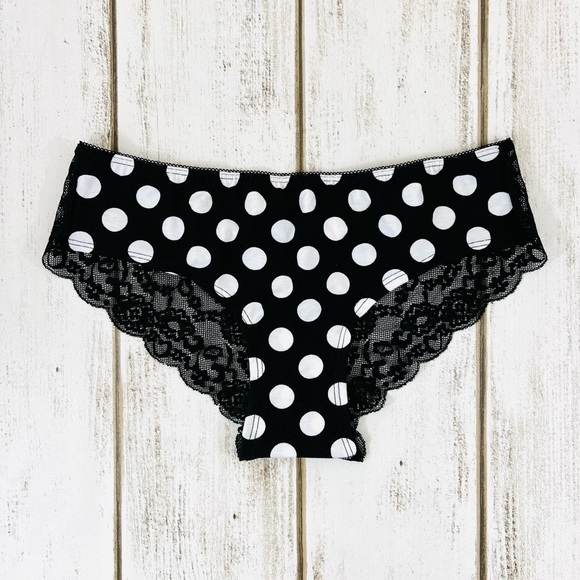 VS PINK Polka Dot Extra Low Rise Cheekster Vintage Retired Style - Picture 1 of 7